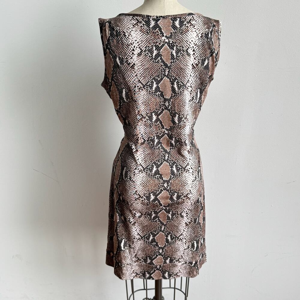 DIANE VON FURSTENBERG Silk Python Print Tie-Waist Dress - Picture 3 of 10